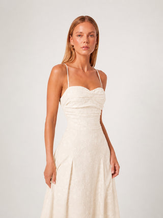 Arabella White Floral Maxi Dress