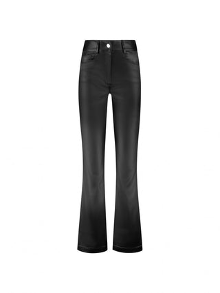 "Midnight Elegance High-Waisted Flared Trousers"