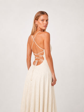 Arabella White Floral Maxi Dress