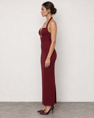 Amarante Burgundy Maxi Dress