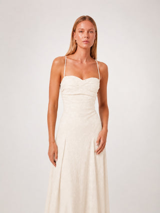 Arabella White Floral Maxi Dress