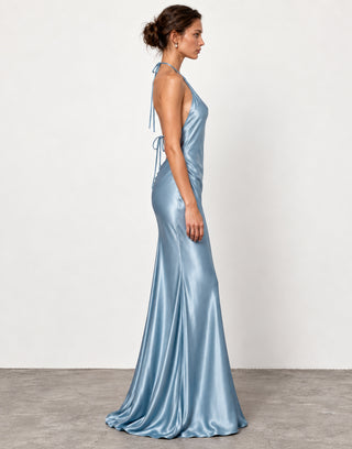 Cindy Baby Blue Maxi Dress