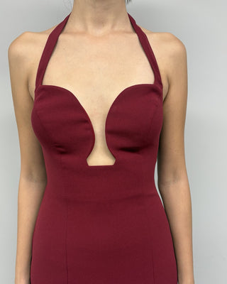 Amarante Burgundy Maxi Dress
