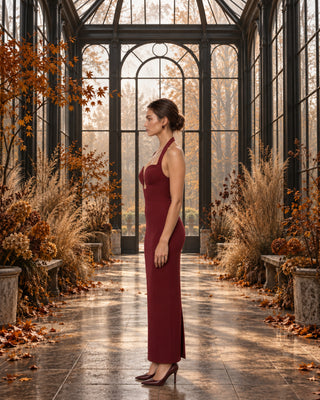 Amarante Burgundy Maxi Dress