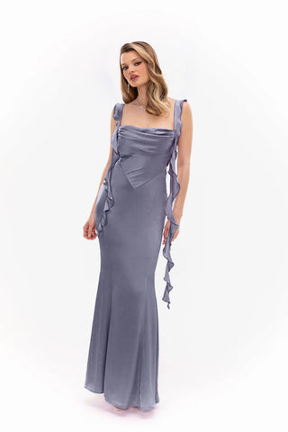 Caroline Dress (Dark Purple)
