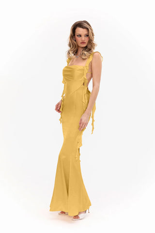 Caroline Dress (Dark Yellow)