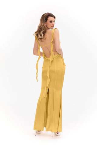 Caroline Dress (Dark Yellow)