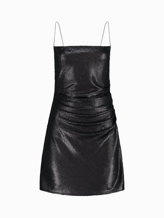 Midnight Elegance Sequin Slip Dress