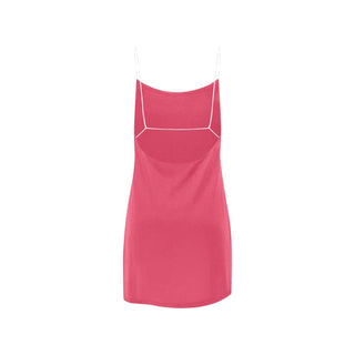 Satin Slip Dress with Strappy Back Detail