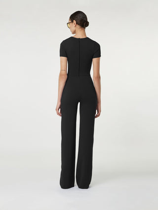 Sleek Black Tailored Jumpsuit