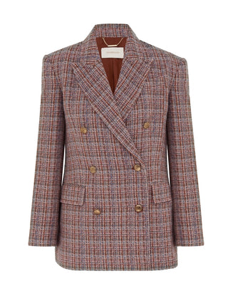 Heritage Plaid Double-Breasted Blazer