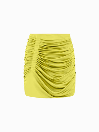 Sunshine Ruched Mini Skirt