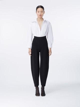 Elegant High-Waisted Tapered Trousers