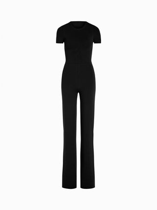 Sleek Black Tailored Jumpsuit