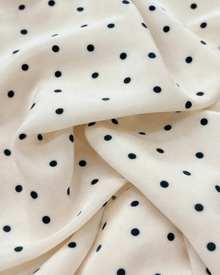 Amélie Ivory Polka Dot Midi Dress