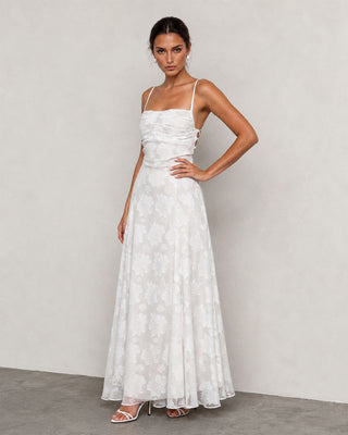 Arabella White Floral Maxi Dress