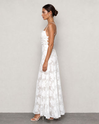 Arabella White Floral Maxi Dress