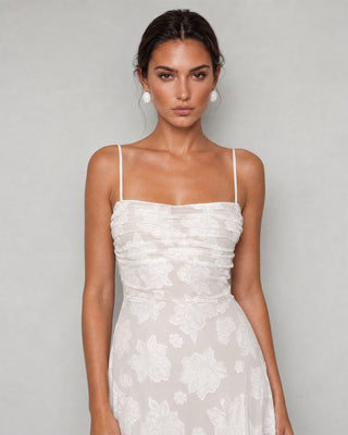 Arabella White Floral Maxi Dress