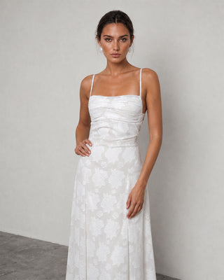 Arabella White Floral Maxi Dress