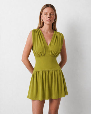 Mira Green Mini Dress