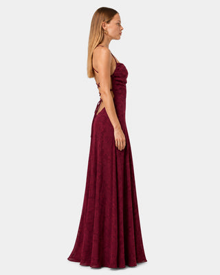 Arabella Burgundy Maxi Dress