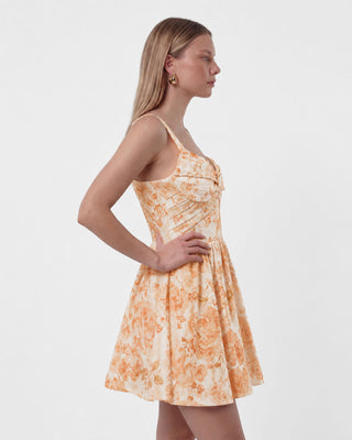 Lilou Floral Orange Mini Dress
