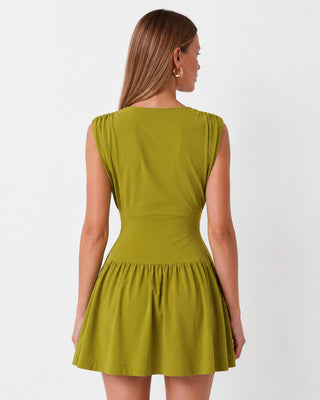 Mira Green Mini Dress
