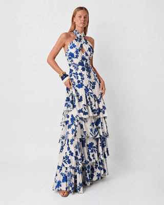 Azzura Blue Floral Maxi Dress