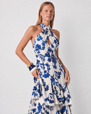 Azzura Blue Floral Maxi Dress