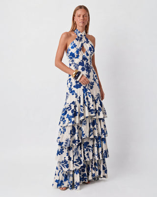Azzura Blue Floral Maxi Dress