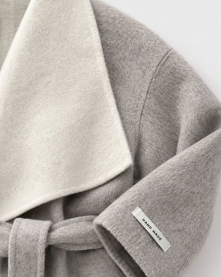Mila Contrast-Collar Coat