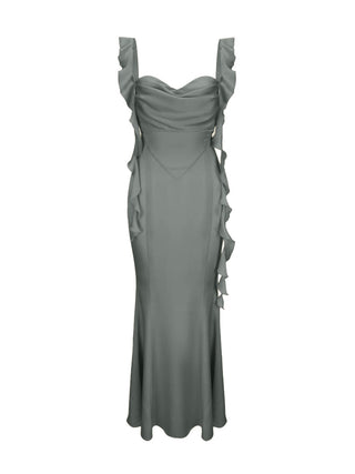 Caroline Dress (Dark Green)