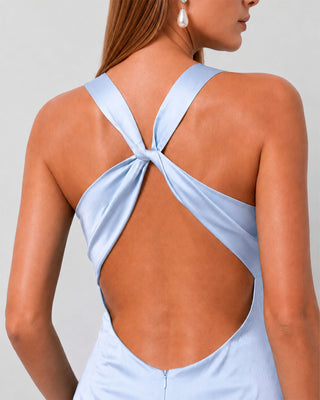 Ocean Baby Blue Maxi Dress