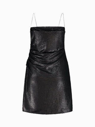 Midnight Elegance Sequin Slip Dress