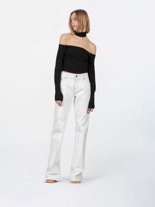 Chic Open-Back Off-Shoulder Top