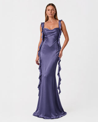 Caroline Purple Maxi Dress