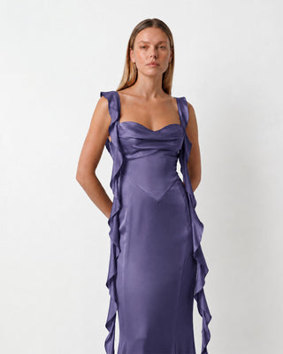 Caroline Purple Maxi Dress