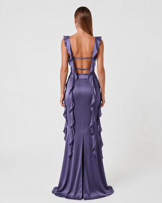 Caroline Purple Maxi Dress