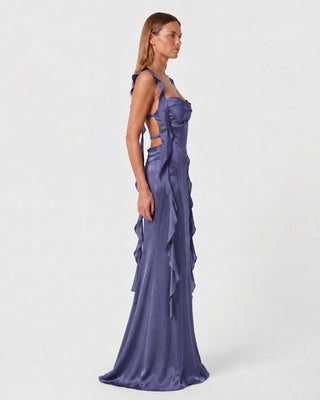 Caroline Purple Maxi Dress