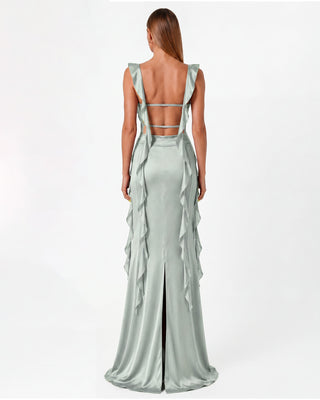 Caroline Seafoam Green Maxi Dress