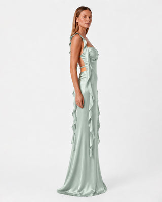 Caroline Seafoam Green Maxi Dress