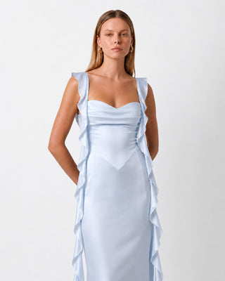 Caroline Baby Blue Maxi Dress