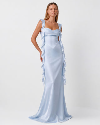 Caroline Baby Blue Maxi Dress