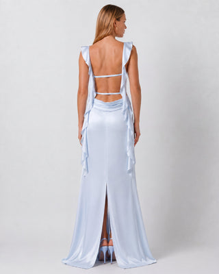 Caroline Baby Blue Maxi Dress