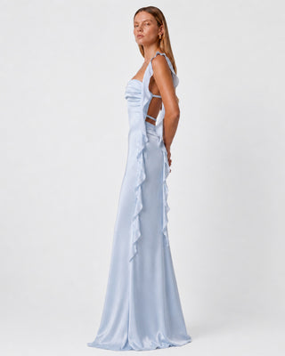 Caroline Baby Blue Maxi Dress