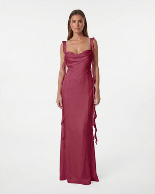 Caroline Dark Fuchsia Dress