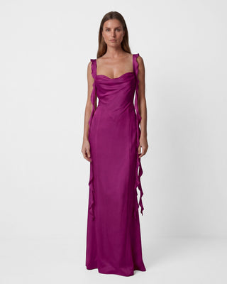 Caroline Dark Fuchsia Dress