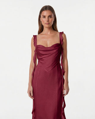 Caroline Dark Fuchsia Dress