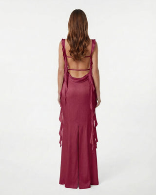 Caroline Dark Fuchsia Dress
