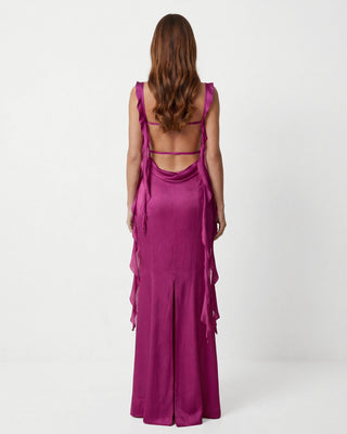 Caroline Dark Fuchsia Dress